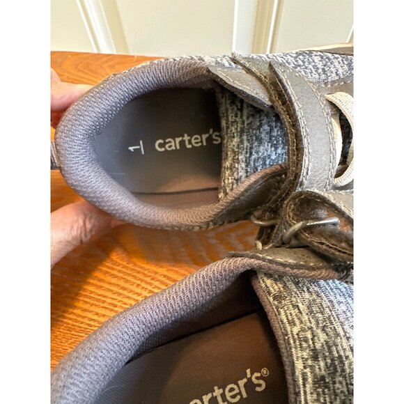 Carters Boys Grey Slip On Gustav Casual Sneakers Grey Size 1 Sku 2808A - Picture 11 of 12